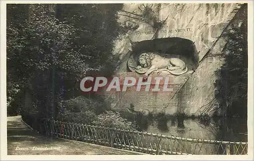 Cartes postales Luzern Lowendenkmal Lion