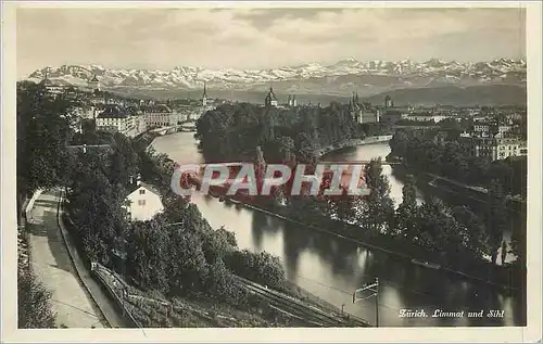 Cartes postales Zurich Limmat und Sihl