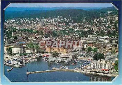 Cartes postales moderne Neuchatel vue aerienne Neuchatel Capitale de la Technologie de Pointe Helvetia Editions Jeannere