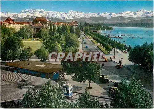 Cartes postales moderne Zurich Believue Utoquai Verlag Beringer Pampaluchi Zurich