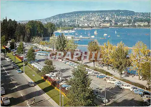 Cartes postales moderne Zurich B Werling Kiosk Hafen Enge Zurich