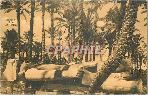 Cartes postales Sakkarah Statue de Ramses