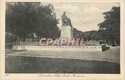 Cartes postales Alexandrie Nubar Pacha Monument