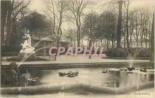 Cartes postales Limoges Jardin d Orsay