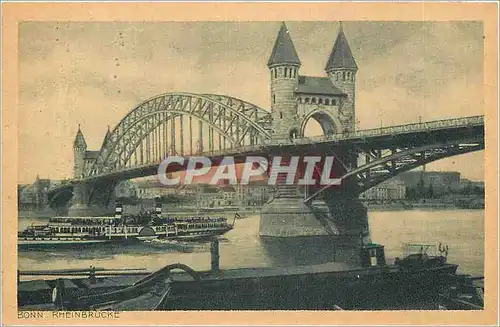 Cartes postales Bonn Rheinbrucke Bateau