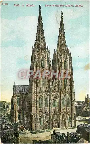 Cartes postales Koln a Rhein Dom Westseite