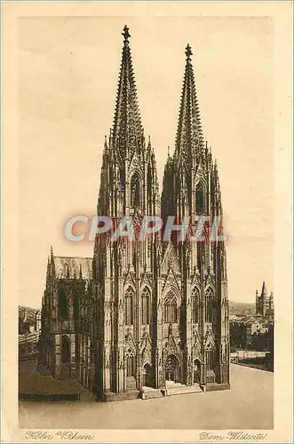 Cartes postales Koln a Rhein Dom Westseite