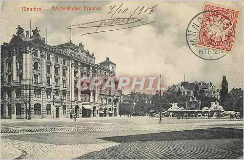 Cartes postales Munchen Wittelsbadjer Brunnen