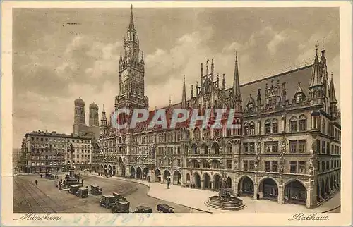 Cartes postales Munchen Rathaus