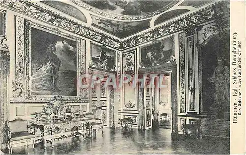 Cartes postales Munchen Kgl Schloss Nymphenburg Das Goldene oder Kurtrusten Zimmer