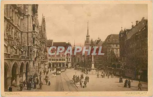 Cartes postales Munchen Marienplatz