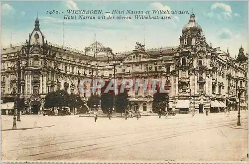 Cartes postales Wiesbaden Hotel Nassau mit der oberen Wilhelmstrasse