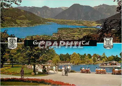 Cartes postales moderne Grusse aus dem Tegernseer Tal Blick von der Holzer Aim Strandpromenade Bad Wiessee