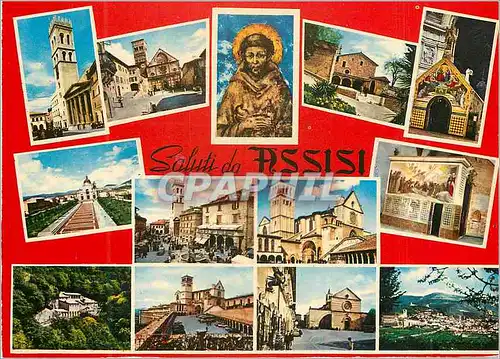 Cartes postales moderne Saluti da Assisi