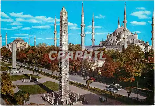 Cartes postales moderne Istanbul Turkey Hippodrome et la mosquee bleue