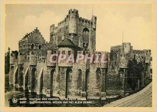 Cartes postales moderne Gand Chateau des Comtes vue de Petit Gewad