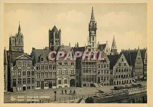 Cartes postales moderne Gand Quai aux Herbes