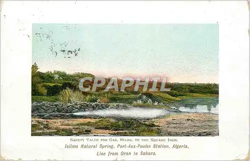 Cartes postales Algeria Icilma Natural Spring Port-Aux-Poules Station