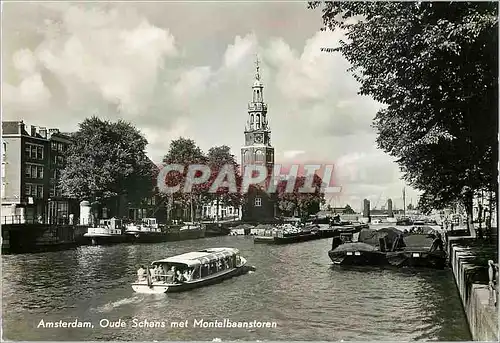 Cartes postales moderne Amsterdam Oude Schans met Montelbaanstoren