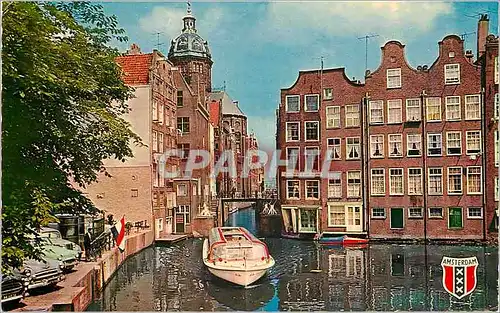 Cartes postales moderne Amsterdam La petite ecluse