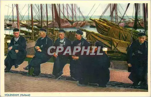 Cartes postales moderne Volendam Holland Bateaux Folklore