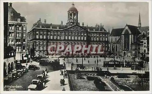 Cartes postales moderne Amsterdam Dam Tramway