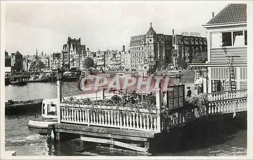 Cartes postales moderne Amsterdam Gezicht op Damrak