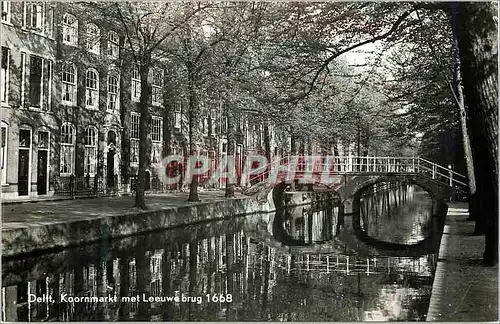 Cartes postales moderne Delft Kooenmarkt met Leeuwenburgh