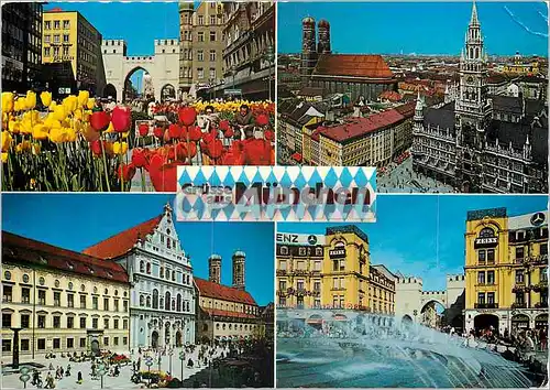 Cartes postales moderne Waltstadt mit Herz  Munchen