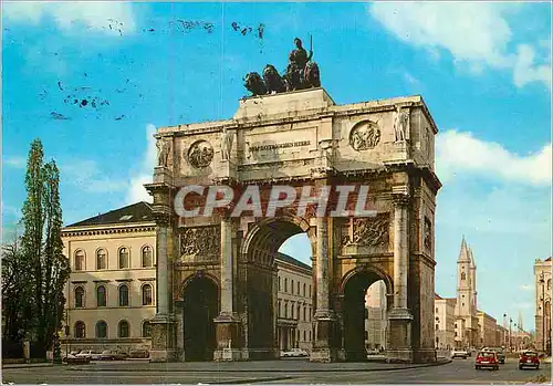 Cartes postales moderne Siegestor und Ludwigskirche