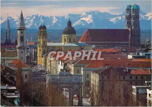 Cartes postales moderne Alps with Ludwig-Theatiner und Frauenkirche-Siegestor