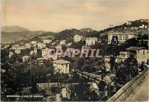 Cartes postales moderne Bordighera Ville ed Alberghi