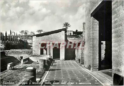 Cartes postales moderne Ercolano Napoli Loggia e terrazza della Casa dell Atrio