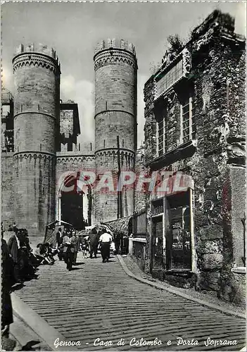 Cartes postales moderne Genova Casa di Colombo e Porta Soprana