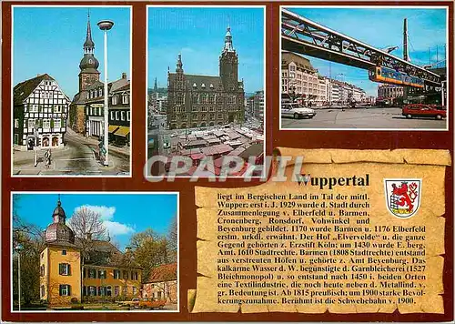 Cartes postales moderne Wuppertal Panorama