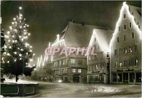 Cartes postales moderne Biberach at night