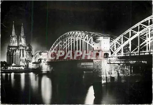 Cartes postales moderne Koln Die Hohenzollernbrucke