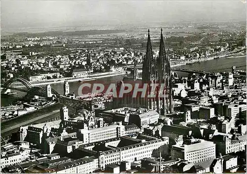 Cartes postales moderne Koln am Rhein Luftbildaufnahme