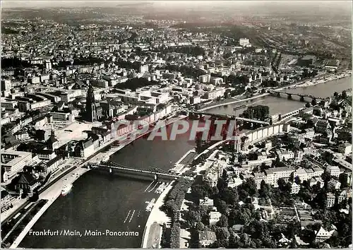 Cartes postales moderne Frankfurt am Main Main Panorama