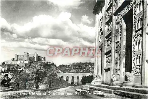 Cartes postales moderne Spoleto Perugia - Chiesa di S. Pietro Particolare