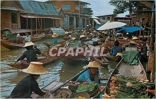 Cartes postales moderne Thailand Wad Sai Floating Market Dhonhuri