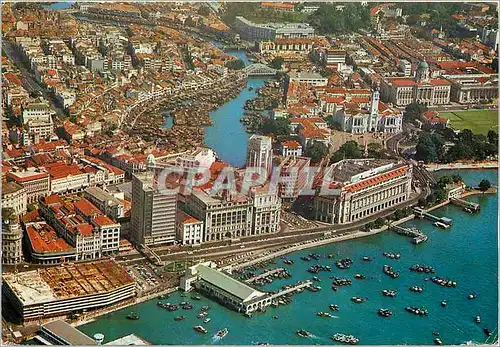 Cartes postales moderne Singapore Air view