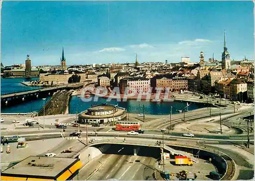 Cartes postales moderne Stockholm vue de l'ascenseur katarina