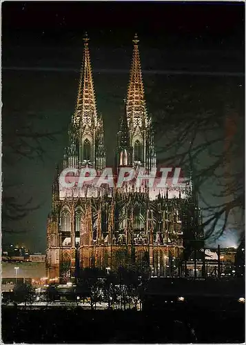 Cartes postales moderne Koln Dom zur Winterzeit