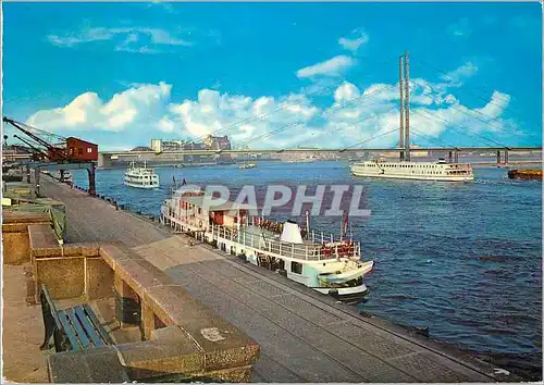 Cartes postales moderne Dusseldorf Rheinkniebrucke