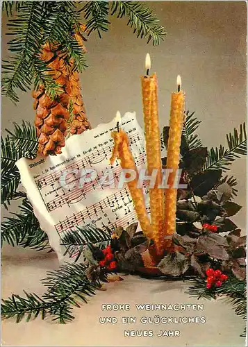 Cartes postales moderne Noel Bougies