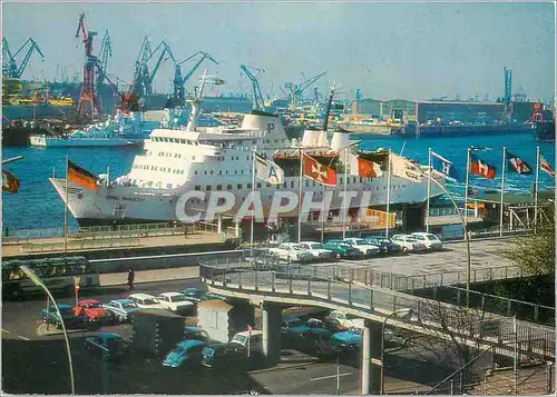 Cartes postales moderne Hamburg Auto-und Hochsee-Fahrschiff Bateaux