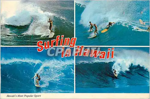 Cartes postales moderne Surfing in Hawaii