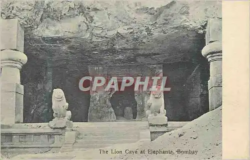 Cartes postales moderne The lion caye at elephanta bombay