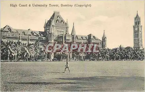 Cartes postales moderne High court university tower bombay